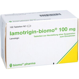 Abbildung: Lamotrigin biomo 100 mg Tabletten 100 St, Tabletten PZN 04346043