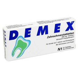 Abbildung: Demex Zahnschmerztabletten Tabletten, 10 St PZN 04346244