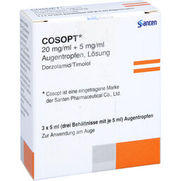 Abbildung: Cosopt Augentropfen 3X5 ml, Augentropfen PZN 04347284