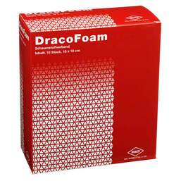 Abbildung: Dracofoam Schaumstoff Wundauflage 10x10cm 10 St, Verband PZN 04350429