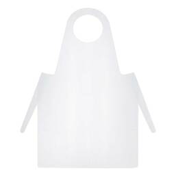 Abbildung: Einmal Schürzen PE 125cm weiß 50 St PZN 04353385