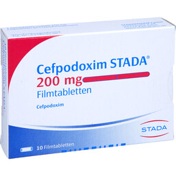 Abbildung: Cefpodoxim STADA 200 mg Filmtabletten 10 St, Filmtabletten PZN 04366689