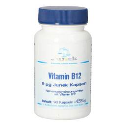 Abbildung: Vitamin B12 9 µg Junek Kapseln 90 St, Kapseln PZN 04367795