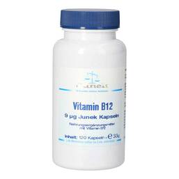 Abbildung: Vitamin B12 9 µg Junek Kapseln 120 St, Kapseln PZN 04367803