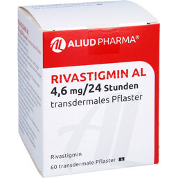 Abbildung: Rivastigmin AL 4,6 mg / 24 Std.transdermale Pflaster 60 St, Pflaster transdermal PZN 04369802