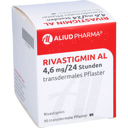 Abbildung: Rivastigmin AL 4,6 mg / 24 Std.transdermale Pflaster 90 St, Pflaster transdermal PZN 04369819