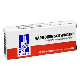 Abbildung: Naproxen Schwörer Filmtabletten Filmtabletten, 10 St PZN 04377138