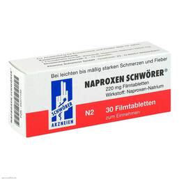 Abbildung: Naproxen Schwörer Filmtabletten Filmtabletten, 30 St PZN 04377150