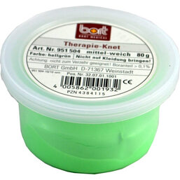 Abbildung: Bort Therapie Knet mittel weich hellgrün 80 g PZN 04384115 