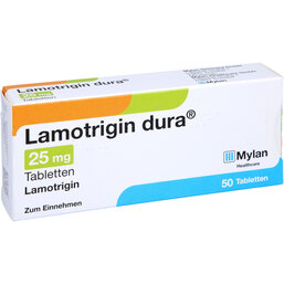 Abbildung: Lamotrigin dura 25 mg Tabletten 50 St, Tabletten PZN 04385505