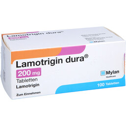 Abbildung: Lamotrigin dura 200 mg Tabletten 100 St, Tabletten PZN 04385669
