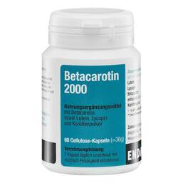 Abbildung: Betacarotin 2000 Kapseln Kapseln, 60 St PZN 04389503
