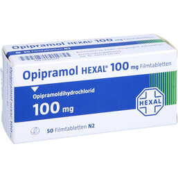 Abbildung: Opipramol Hexal 100 mg Filmtabletten 50 St, Filmtabletten PZN 04390937