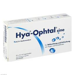Abbildung: Hya Ophtal sine Augentropfen Augentropfen, 20X0.5 ml PZN 04394711