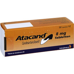 Abbildung: Atacand 8 mg Tabletten 98 St, Tabletten PZN 04397595