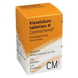 Abbildung: Kieselsäure N Cosmochema Tabletten 250 St, Tabletten PZN 04400185