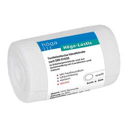 Abbildung: Höga Lastic Idealbinde 6cmx5m mit Cellophan 1 St, Binden PZN 04401138