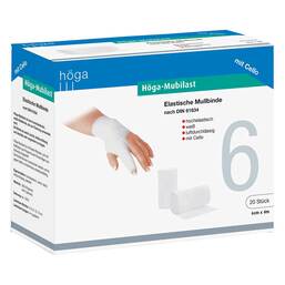 Abbildung: Höga Mubilast Fixierbinde 6cmx4m mit Cellophan Binden, 1 St PZN 04401500