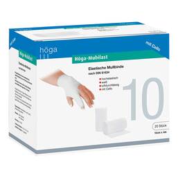 Abbildung: Höga Mubilast Fixierbinde 10cmx4m mit Cellophan 1 St, Binden PZN 04401523