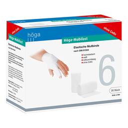 Abbildung: Höga Mubilast Fixierbinde 6cmx4m ohne Cellophan 20 St, Binden PZN 04401569