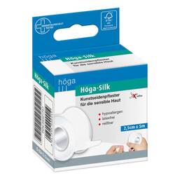 Abbildung: Höga Silk Pflaster 2,5cmx5m 1 St, Pflaster PZN 04401747
