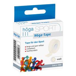 Abbildung: Höga Tape 2 cm x 10 m weiß Pflaster, 1 St PZN 04402014