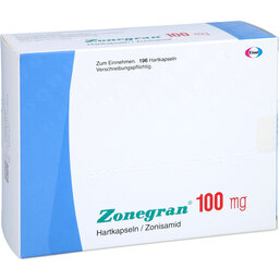 Abbildung: Zonegran 100 mg Hartkapseln 196 St, Hartkapseln PZN 04407307