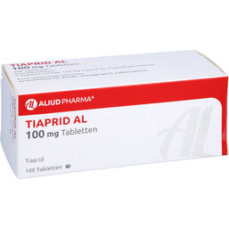 Abbildung: Tiaprid AL 100 mg Tabletten 100 St, Tabletten PZN 04408488
