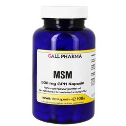 Abbildung: MSM 500 mg GPH Kapseln Kapseln, 180 St PZN 04411674