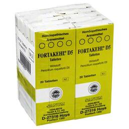Abbildung: Fortakehl D 5 Tabletten 10X20 St, Tabletten PZN 04413325