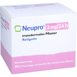 Abbildung: Neupro 3 mg / 24 h transdermale Pflaster 84 St, Pflaster transdermal PZN 04418819