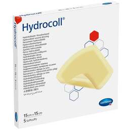 Abbildung: Hydrocoll Wundverband 15x15 cm Kompressen, 5 St PZN 04419871