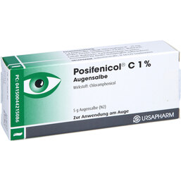Abbildung: Posifenicol C 1% Augensalbe 5 g, Augensalbe PZN 04421508