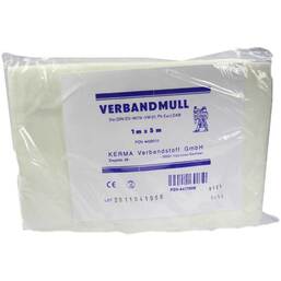 Abbildung: Verbandmull 1x5m unsteril 1 St, Wundgaze PZN 04422608