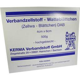 Abbildung: Verbandzellstoff Watteblättch.4x6cm hochgebl. 500 g PZN 04422643