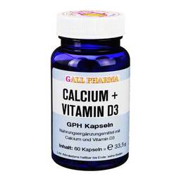 Abbildung: Calcium + Vitamin D3 GPH Kapseln Kapseln, 60 St PZN 04424369