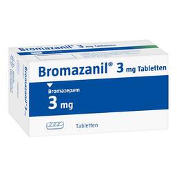 Abbildung: Bromazanil 3 Tabletten 50 St, Tabletten PZN 04426865