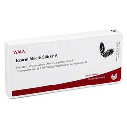 Abbildung: Iscucin Abietis Stärke A Ampullen 10X1 ml, Ampullen PZN 04428686