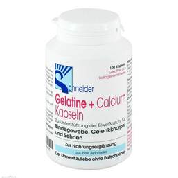 Abbildung: Gelatine + Calcium Kapseln Kapseln, 120 St PZN 04434675