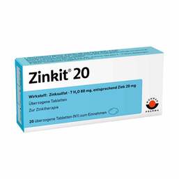 Abbildung: Zinkit 20 überzogene Tabletten Überzogene Tabletten, 20 St PZN 04435255