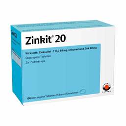 Abbildung: Zinkit 20 überzogene Tabletten Überzogene Tabletten, 100 St PZN 04435278