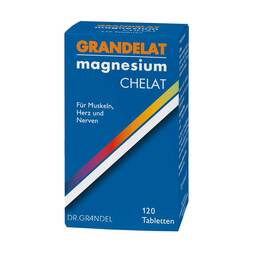 Abbildung: Grandelat Mag 60 Magnesium Tabletten 120 St, Tabletten PZN 04435491