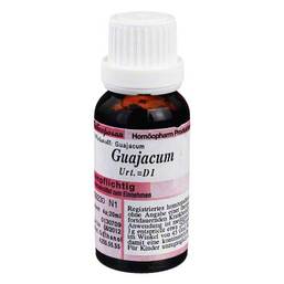 Abbildung: Guajacum Urtinktur = D 1 Dilution, 20 ml PZN 04439230