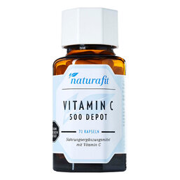 Abbildung: Naturafit Vitamin C 500 Depot 70 St, Kapseln PZN 04440078