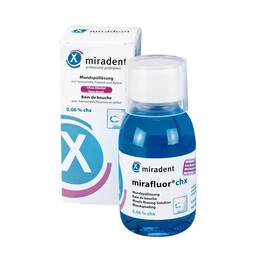 Abbildung: Miradent Mundspüllösung mirafluor chx 0,06% Lösung, 100 ml PZN 04443119