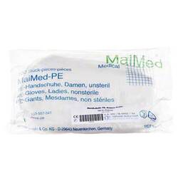 Abbildung: Handschuhe Einmal Polyäth. Damen 100 St, Handschuhe PZN 04444426