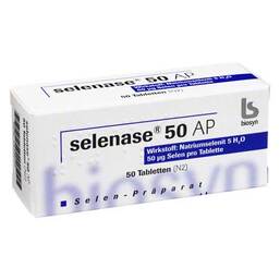 Abbildung: Selenase 50 AP Tabletten Tabletten, 50 St PZN 04445615