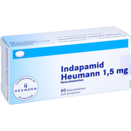 Abbildung: Indapamid Heumann 1,5 mg Ret 50 St, Retard-Tabletten PZN 04445704
