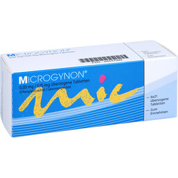 Abbildung: Microgynon 21 überzogene Tabletten 6X21 St, Überzogene Tabletten PZN 04447092