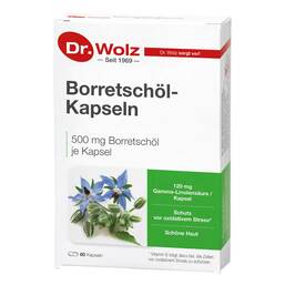 Abbildung: Borretschöl Kapseln Dr. Wolz Kapseln, 60 St PZN 04447726
